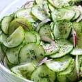 1 cucumber, thinly sliced